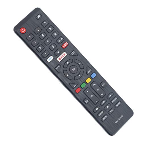 WINFLIKE RM-C3322 Replace Remote Control - WINFLIKE RM-C3322 TV Remote Control Replacement fit for JVC RMC3322 Smart TV Remote Controller with Netflix Vudu YouTube - Image 3