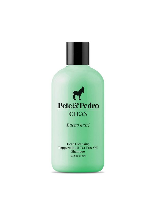 Pete & Pedro - Clean Shampoo Deep Cleansing Tea Tree Oil And Peppermint Daily Cleaning Shampoo For Men & Women As Seen On Shark Tank 8.5 Oz. - Image 1