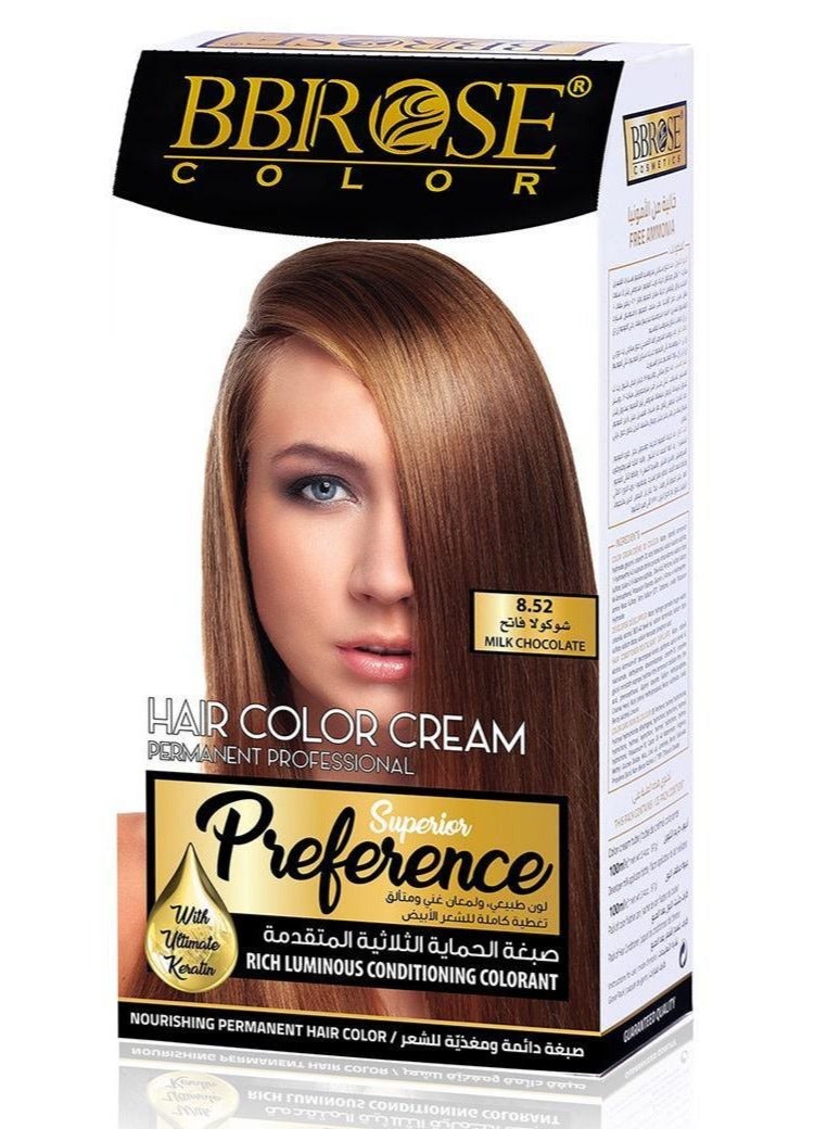 BBROSE Easy Home Hair Dye with Salon-Quality Shine Milk Chocolate 8.52 100ml - Image 1