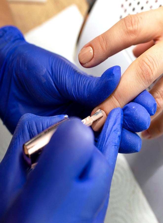 Eagle FineTOUGH Lightweight Disposable Nitrile Gloves 2.6mil Delta Zero™ Verified Textured Fingertips Box of 200 (Indigo-Medium) - Image 3