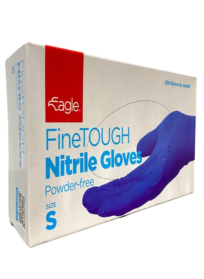 Eagle FineTOUGH Lightweight Disposable Nitrile Gloves 2.6mil Delta Zero™ Verified Textured Fingertips Box of 200 (Indigo-Medium) - Image 1