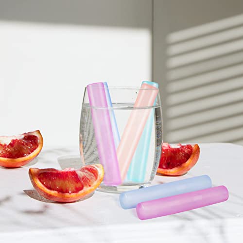 VOGVOG 24 Pack Reusable Ice Cubes for Drinks, Quick Freeze Water Bottle Reusable Ice Stick BPA Free, Washable Plastic Clear Ice Cubes for Whiskey, Wine, Coffee(Color-changing-24pcs) - Image 5