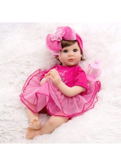 Aori Lifelike Reborn Baby Doll22 Inch Realistic Newborn Baby Girl Dollsreal Looking Handmade Poseable Weighted Vinyl Toddler Gift For Kids Viola  - Image 5