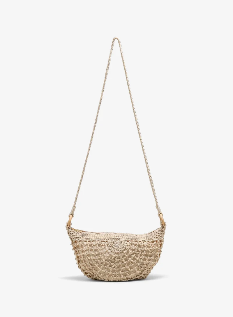 Matalan Natural Natural Crochet Crossbody Bag for Women | Best Price UAE