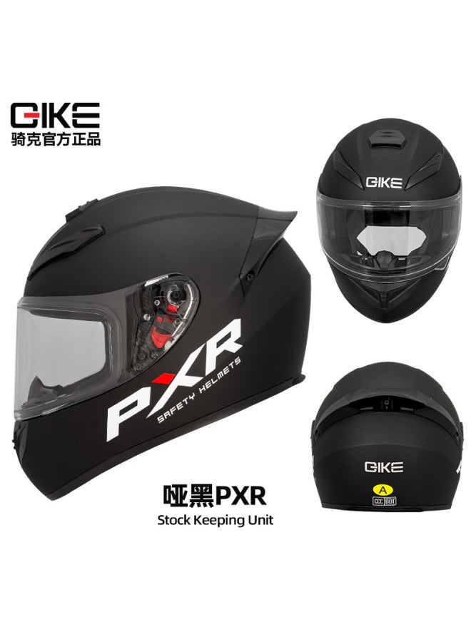 Pxr matte Black Riding Motorcycle Helmet For Both Men And Women