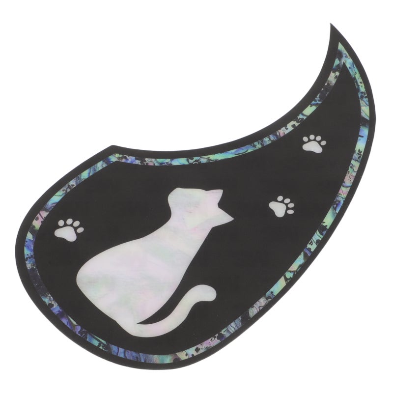 Acoustic Guitar Pickguard: Acoustic Guitar Pickguard Decorative - Cat Paw Design Scratch Plate Protector For Folk & Electric Instruments - Image 1