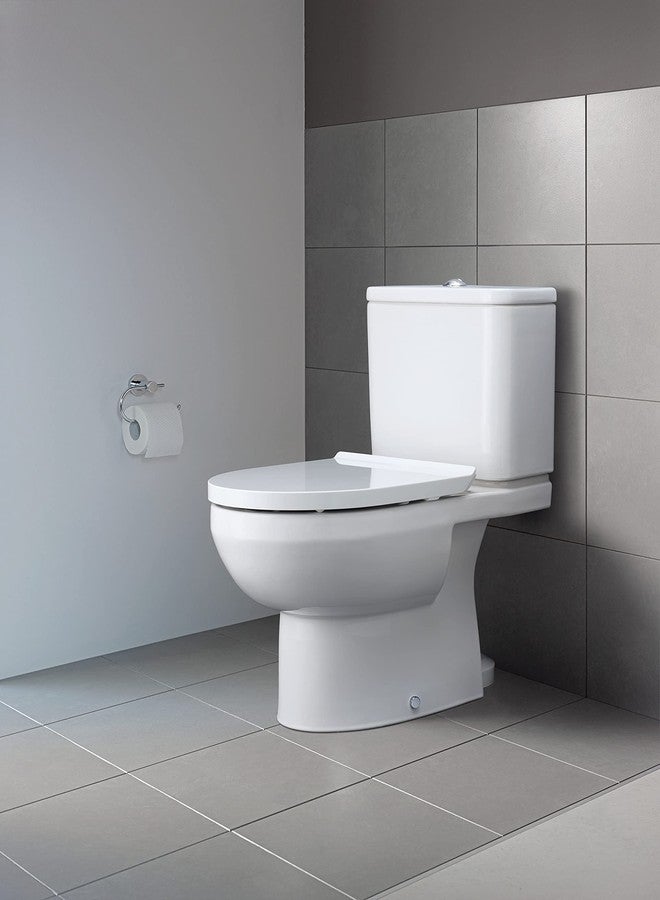 Duravit DuraStyle 0020710000 Toilet Seat without Soft-Close Mechanism Stainless Steel Hinges White - Image 2