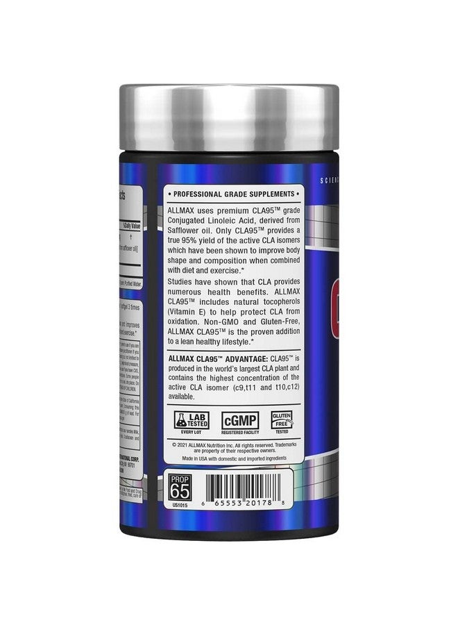 AllMax Nutrition ALLMAX للتغذية CLA95، 1,000 ملغ، 150 كبسولة لينة - Image 2