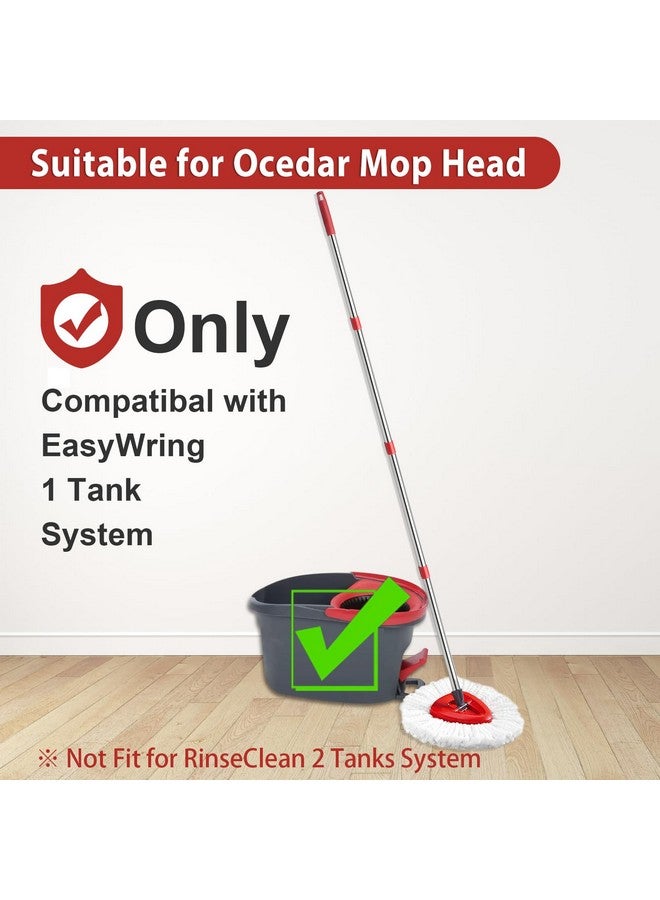 Hibaby 4-Section Spin Mop Replacement Handle- 2.5-5 Foot Mop Handle Replacement Stick Only Compatible with O Cedar EasyWring Spin Mop Base (Mop Head Not Included) - Image 3