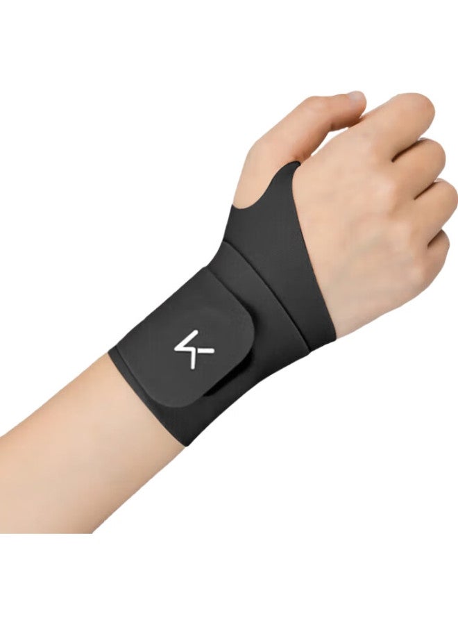 Keep Wrist Guard Thin Fitness Sports Wrist Support For Badminton, Volleyball, Tendonitis, Bench Press, Black, 2-Pack - Image 1