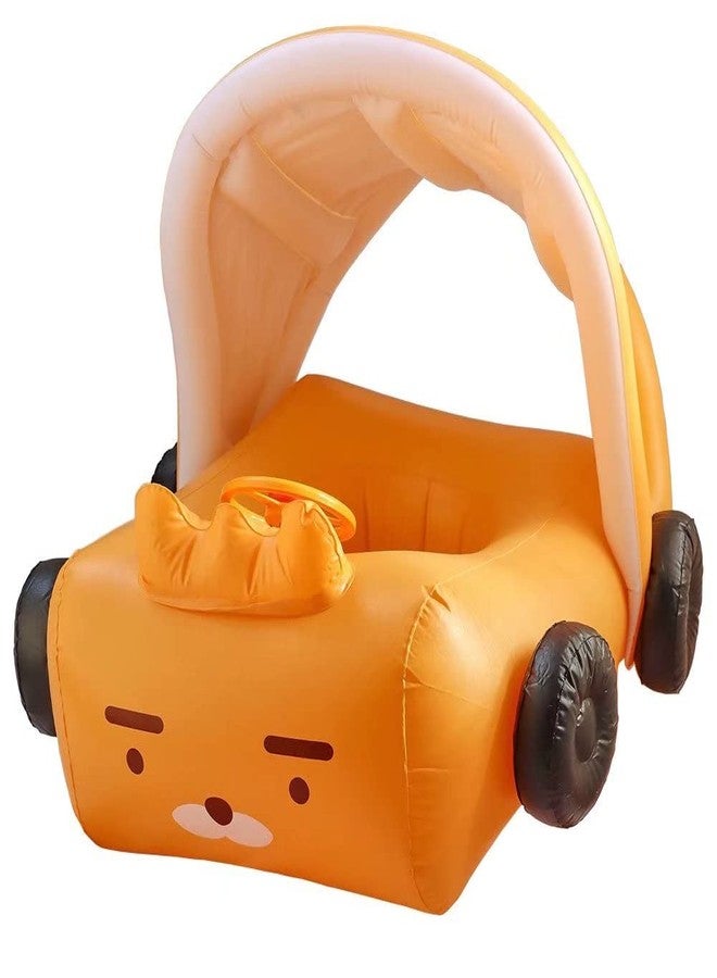 qiaoniuniu Baby Pool Float, Infant Toddler Swim Floaties with Canopy for 1-5 Years Boys Color Yellow - Image 1