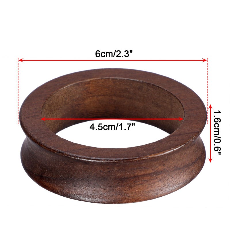 JUXYES Wooden Sphere Holder Display Stand, 3 Pack Small Wood Crystal Ball Stand, Simple Round Display Easel Stands for Crystal Balls, Baseball, Tennis Ball, Stones, Gemstones, Collections, 45mm - Image 2