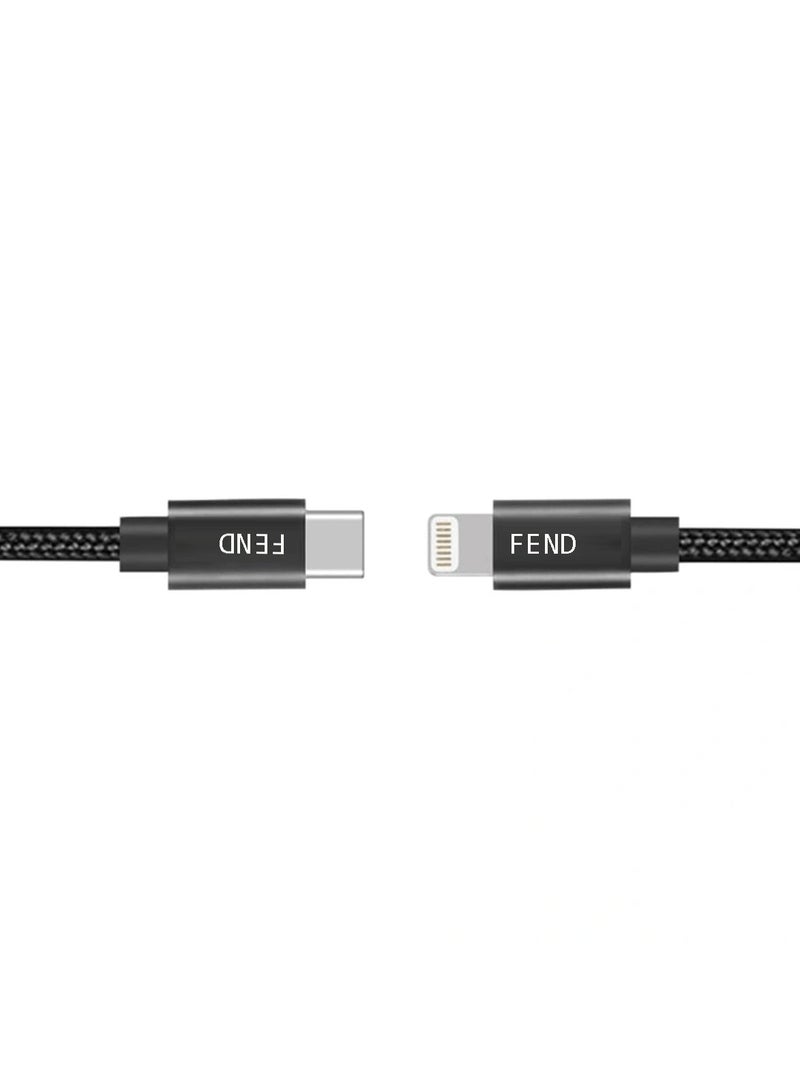 فيند كابل Fend FW80 من النوع C إلى Lightening للشحن السريع ونقل البيانات متوافق مع أجهزة iPhone وأجهزة iOS الأخرى - Image 4