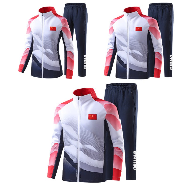 Sports Suits For Men And Women, Running Casual Couples, Parent-Child Sports Suits, Cardigans, Jackets And Trousers - Image 3