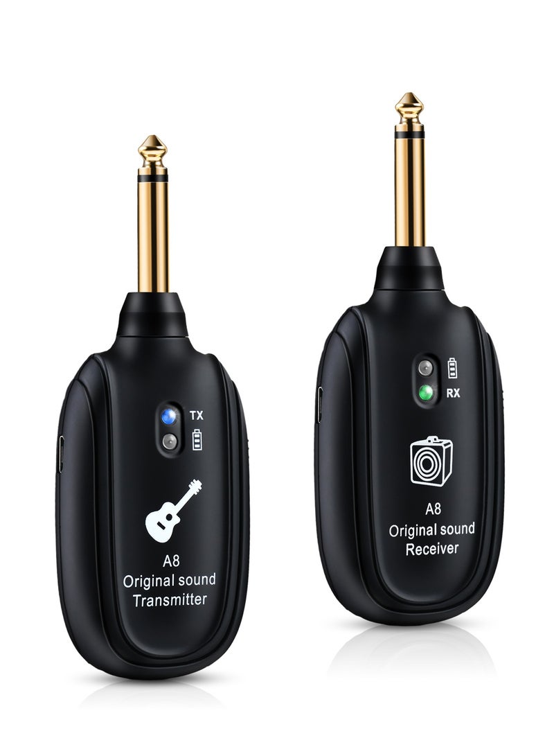 النظام اللاسلكي للجيتار A8 – جهاز إرسال واستقبال – درجة احترافية، تأخير منخفض - Image 1