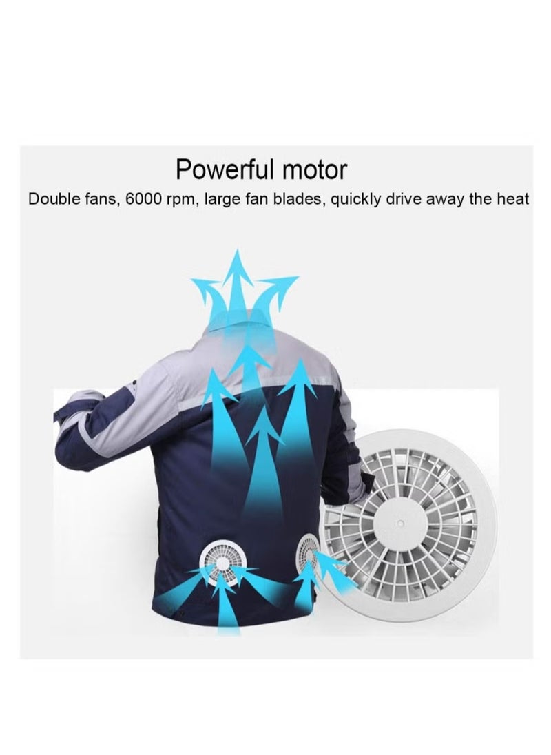Generic Air-conditioned four-speed fan jacket, suitable for summer mountaineering clothing for travel, adventure, construction sites, and express deliveryAir-conditioned four-speed fan jacket, suitable for summer mountaineering clothing for travel, adventure, construction sites, and express delivery  - Image 3