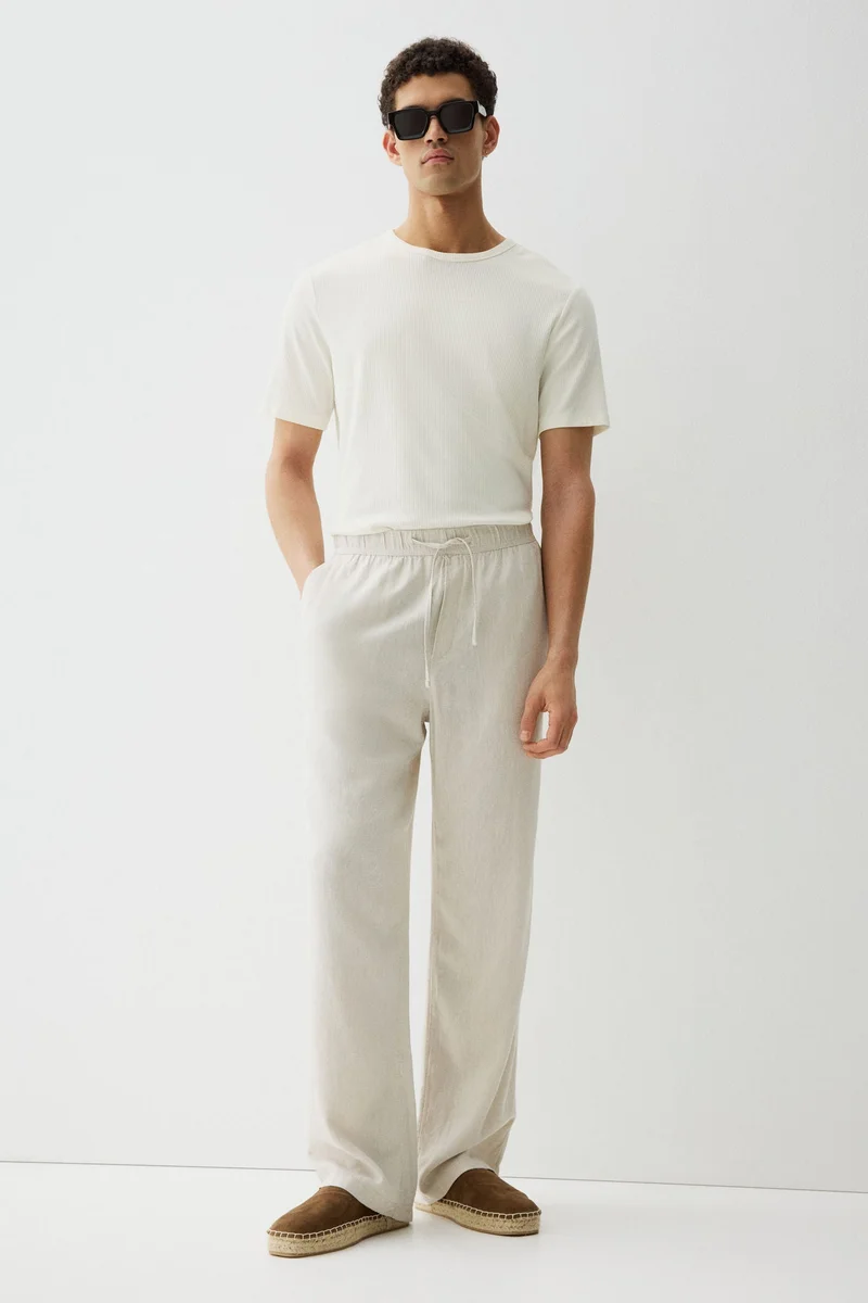 H&M Slim Fit Ribbed T-shirt