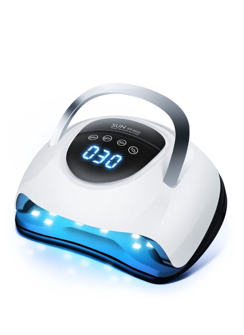 220W UV LED Nail Lamp UV Light Nail Dryer for Nails Gel Polish with 57 Lamp Beads 4 Timer Setting LCD Touch Display Screen Auto Sensor Professional Nail Light UV Nail Lamp for Gel Nails