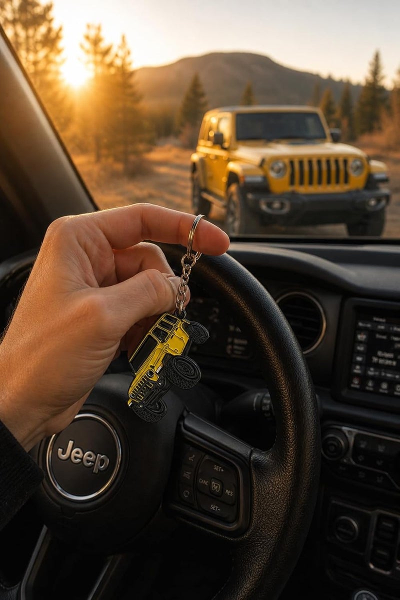 Jeep Wrangler Keychain - Officially Licensed Jeep Rubicon Accessories JL Key Chain JKU 2026 2025 - Image 5