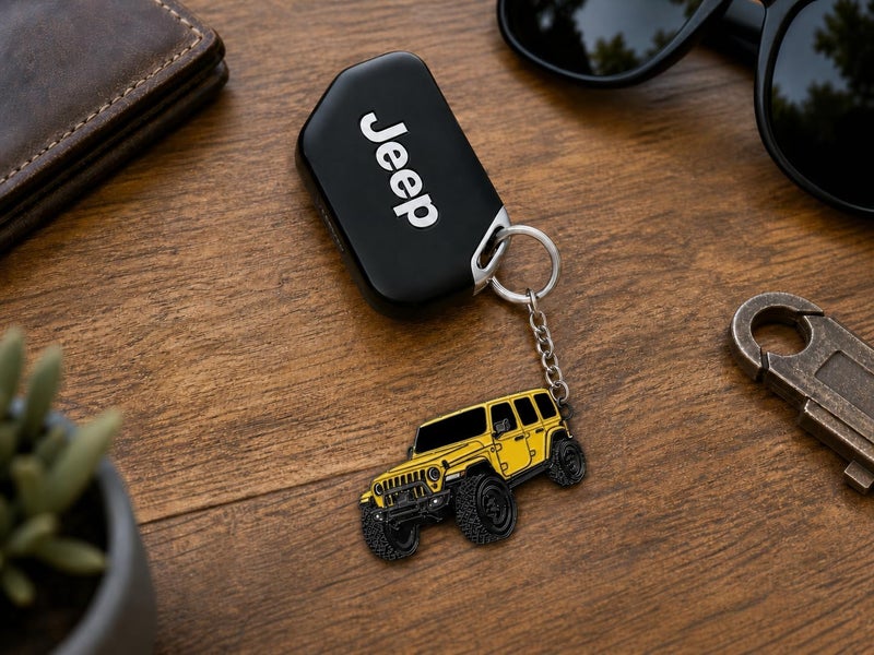 Jeep Wrangler Keychain - Officially Licensed Jeep Rubicon Accessories JL Key Chain JKU 2026 2025 - Image 2