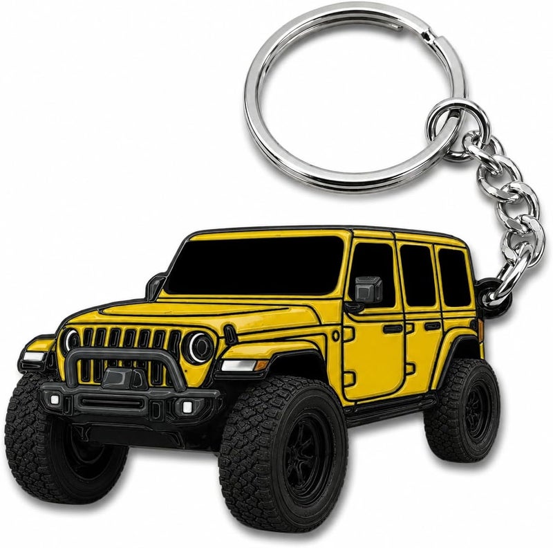 Jeep Wrangler Keychain - Officially Licensed Jeep Rubicon Accessories JL Key Chain JKU 2026 2025 - Image 1