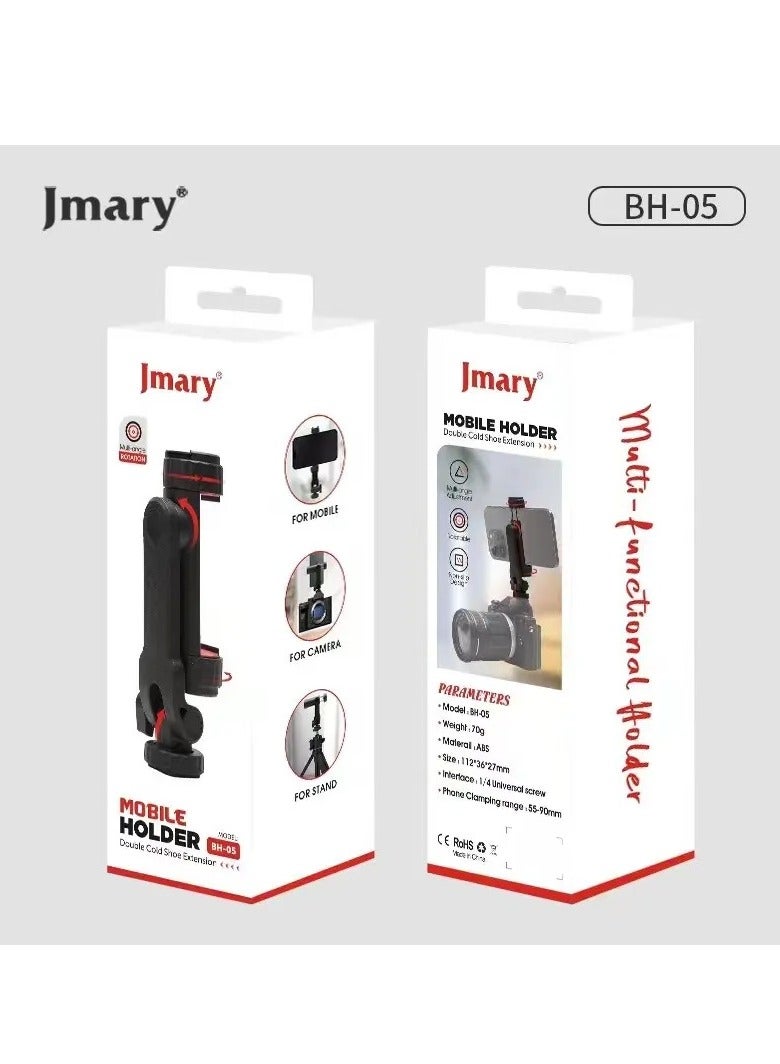 Jmary Jmary BH-05 Double Cold Shoe Extension Mobile Holder  - Image 3