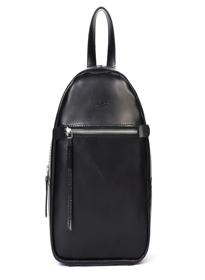 Celtic Premium Genuine Leather Backpack for Women | Minimal Structured Design with Front Zip Pocket - Image 1