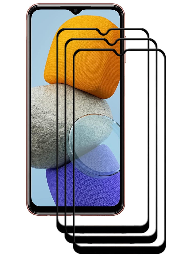 ACLIX 3 Pieces Antistatic ESD Dustproof Premium Quality High Definition Tempered Glass Screen Protector Designed For Samsung Galaxy M23 - Image 1