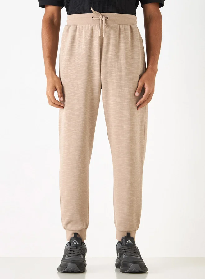 Kappa Logo Embroidered Joggers with Drawstring Closure and Pockets