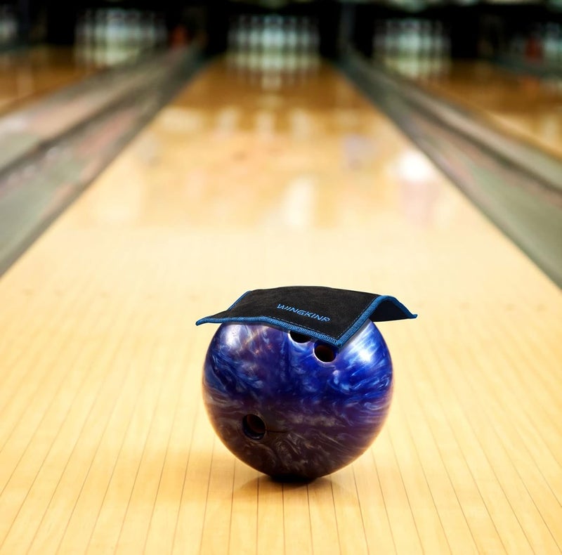 WINGKIND Bowling Shammy Bowling Ball Leather Towel (Black) - Image 4