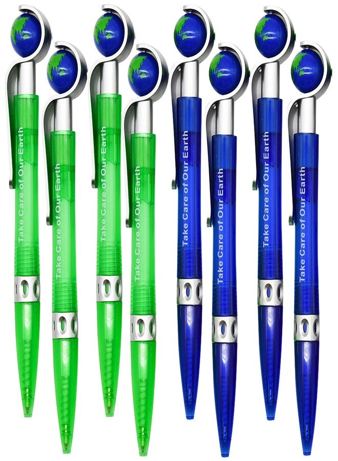 Maydahui 30 Pcs Retractable Earth Globe Spins Pens Novelty Tellurion Shape Ballpoint Pens Black Ink for Earth Day Favor Student Office School Supplies Desk Decor - Image 1
