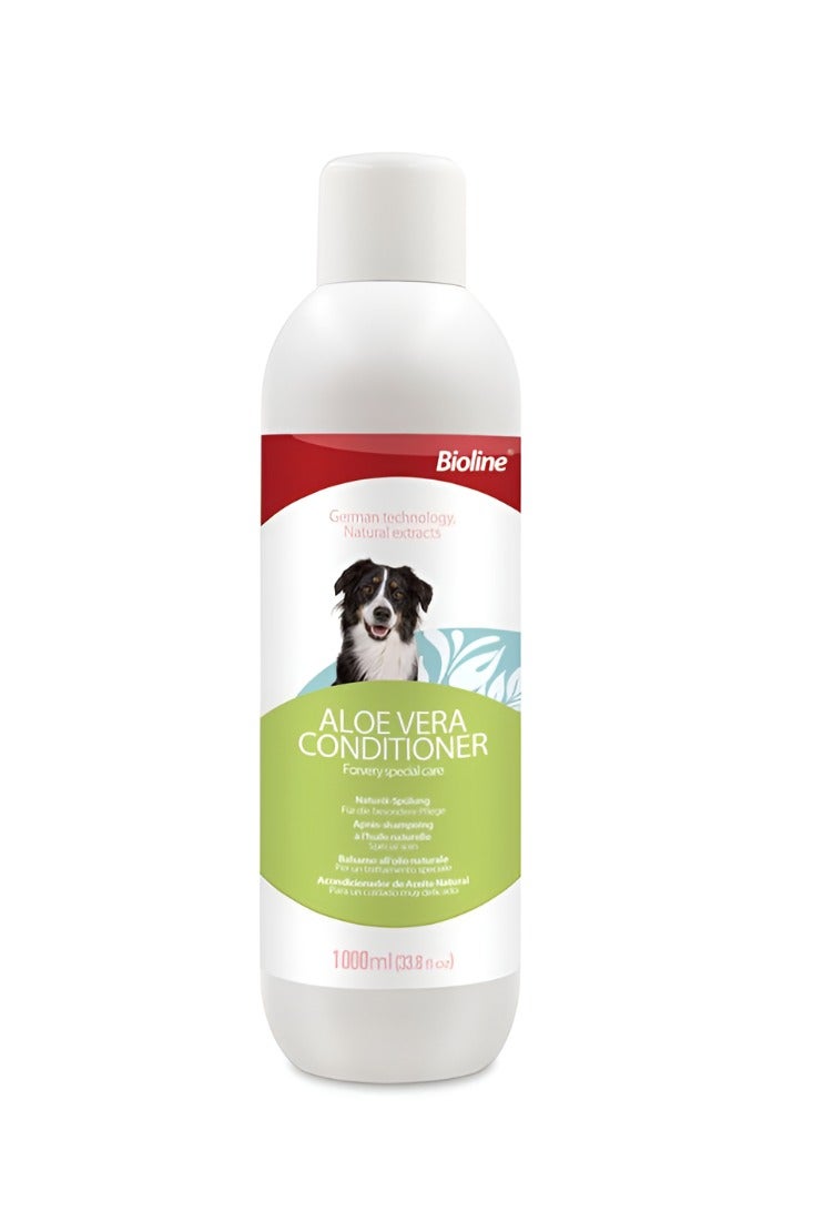 بايولاين بلسم الكلاب بالصبار من بيولاين – 1 لتر | للعناية بشعر الكلاب وجعله ناعم ولامع وخالٍ من التشابك | مناسب لجميع السلالات - Image 1