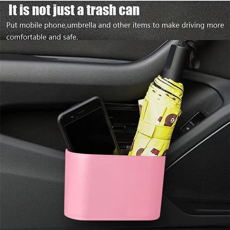 Tulsondai Economical upgraded quality Car Trash Can with 20 Trash Bags and 2 Hooks，Mini Car Trash Bin Hanging Type Waterproof Automotive Trash Can Car Rubbish ​Bin with Lid Practical experience crafted - Image 3