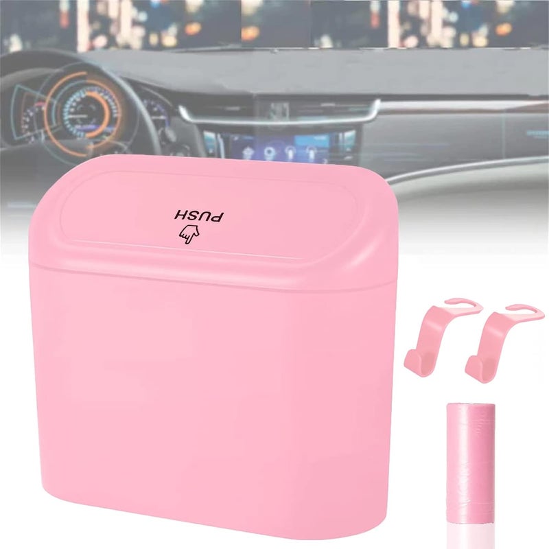 Tulsondai Economical upgraded quality Car Trash Can with 20 Trash Bags and 2 Hooks，Mini Car Trash Bin Hanging Type Waterproof Automotive Trash Can Car Rubbish ​Bin with Lid Practical experience crafted - Image 1