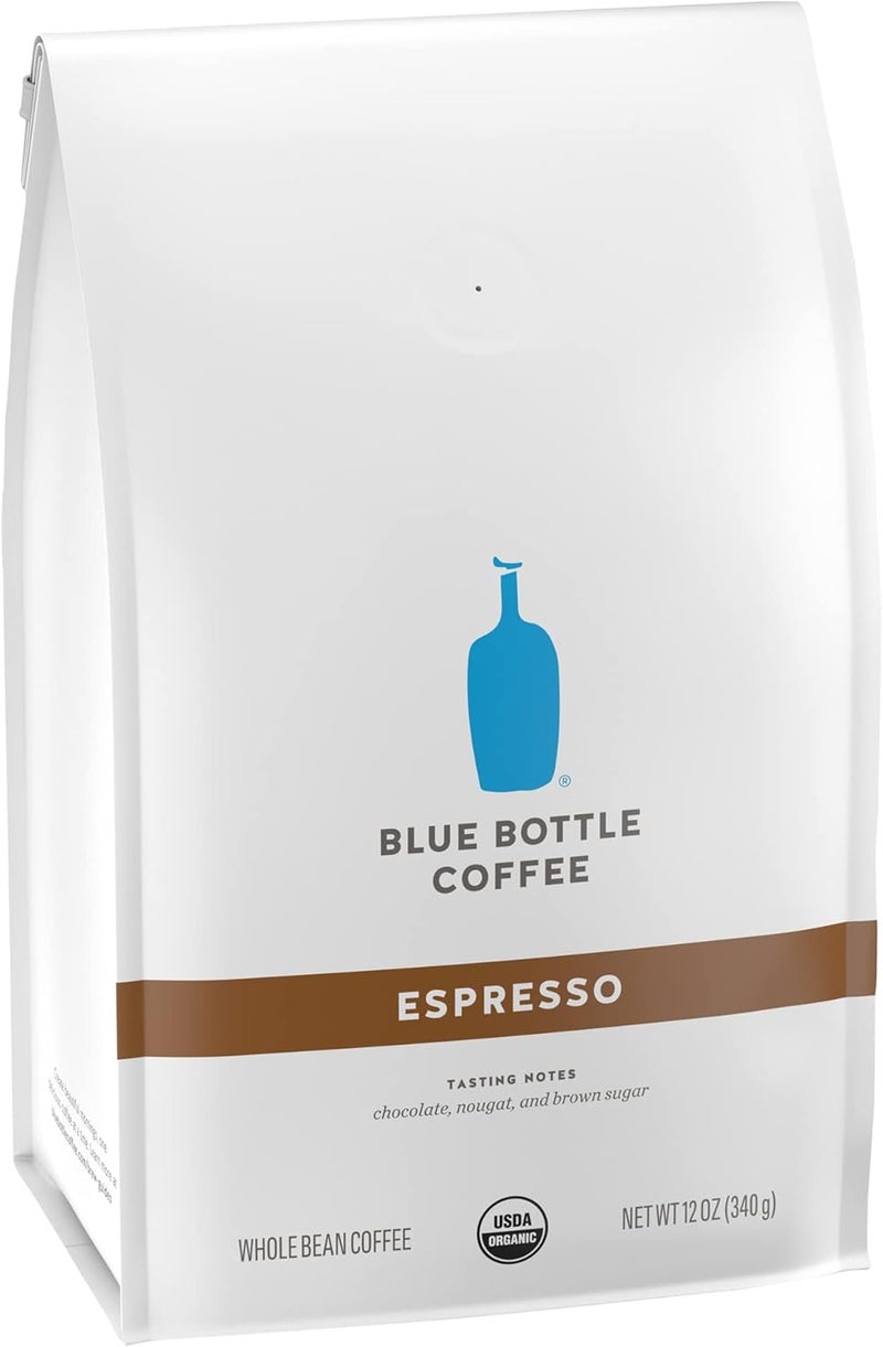 blue bottle coffee قهوة إسبريسو عضوية حبوب كاملة من بلو بوتل، تحميص داكن، 12 أونصة - Image 3