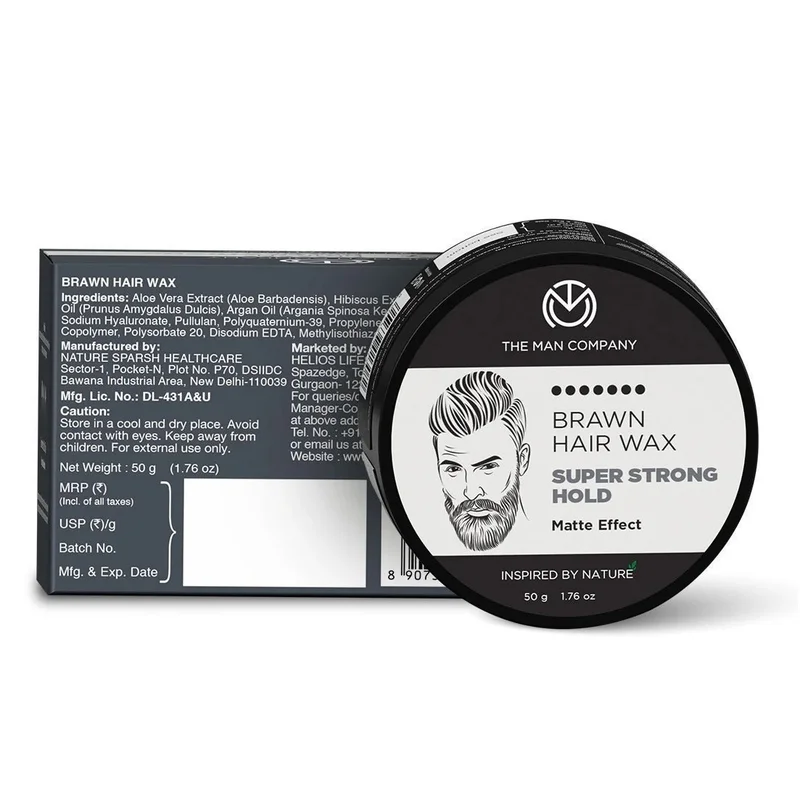 The Man Company  Extra Stronghold Hair Styling Pomade Wax for Men | Best Price UAE