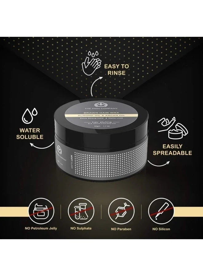 The Man Company  Extra Stronghold Hair Styling Pomade Wax for Men | Best Price UAE
