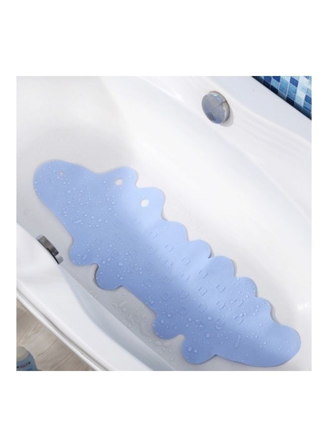 NIBEMINENT Bathroom Toilet Mat Bathtub Non-Slip Environmental Children Bath Blue 30x3x30cm - Image 1