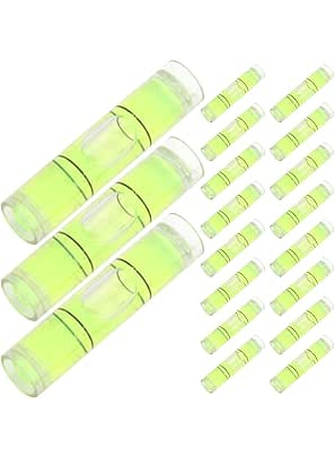 100Pcs Horizontal Bubble Level Vials 9.5x40mm Cylindrical Spirit Level for Picture Frame Precision Measuring - Image 1