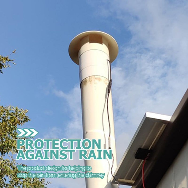 LALAFINA Roof Vent Cap and Chimney Rainproof Cover PVC Ventilation Mushroom Rain Cap for Outdoor Drainage Pipes and Roof Ventilation Systems - Image 5