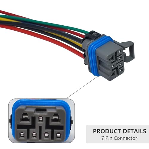 Casalytics 4L60E 4L80E 65E Neutral Safety Switch, Pigtails Switch Connectors 7 & 4 Wire - Compatible for GM 1995 to 2004 4-Speed Automatic Transmission, Replace 15305920, 88862288, 15305887 - Image 3
