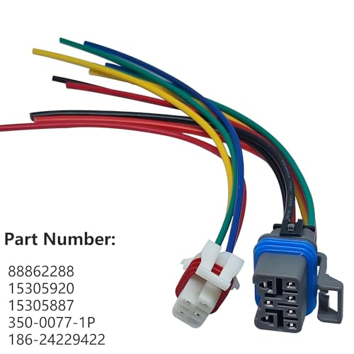Casalytics 4L60E 4L80E 65E Neutral Safety Switch, Pigtails Switch Connectors 7 & 4 Wire - Compatible for GM 1995 to 2004 4-Speed Automatic Transmission, Replace 15305920, 88862288, 15305887 - Image 2