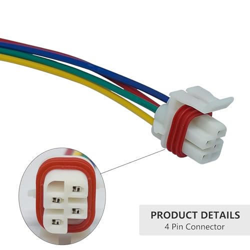 Casalytics 4L60E 4L80E 65E Neutral Safety Switch, Pigtails Switch Connectors 7 & 4 Wire - Compatible for GM 1995 to 2004 4-Speed Automatic Transmission, Replace 15305920, 88862288, 15305887 - Image 4