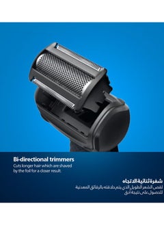 Philips Bodygroom Replacement Foil TT2000/43,Fits Series 3000, 5000 & 7000,Hypoallergenic Foil, Waterproof,Replace Every 12 Months for Best Results Black/Silver  - Image 2