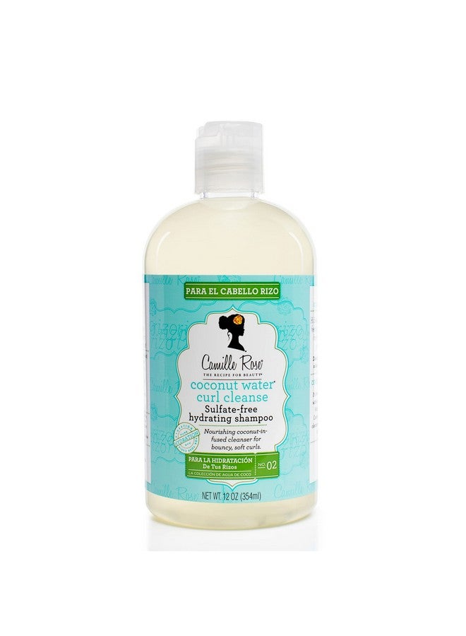 Camille Rose Coconut Water Curl Cleanse Sulfate Free Hydrating Shampoo With Coconut Castor And Rosemary Oils For Soft Bouncy Curls 12 Oz - Image 1