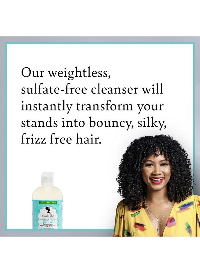 Camille Rose Coconut Water Curl Cleanse Sulfate Free Hydrating Shampoo With Coconut Castor And Rosemary Oils For Soft Bouncy Curls 12 Oz - Image 2