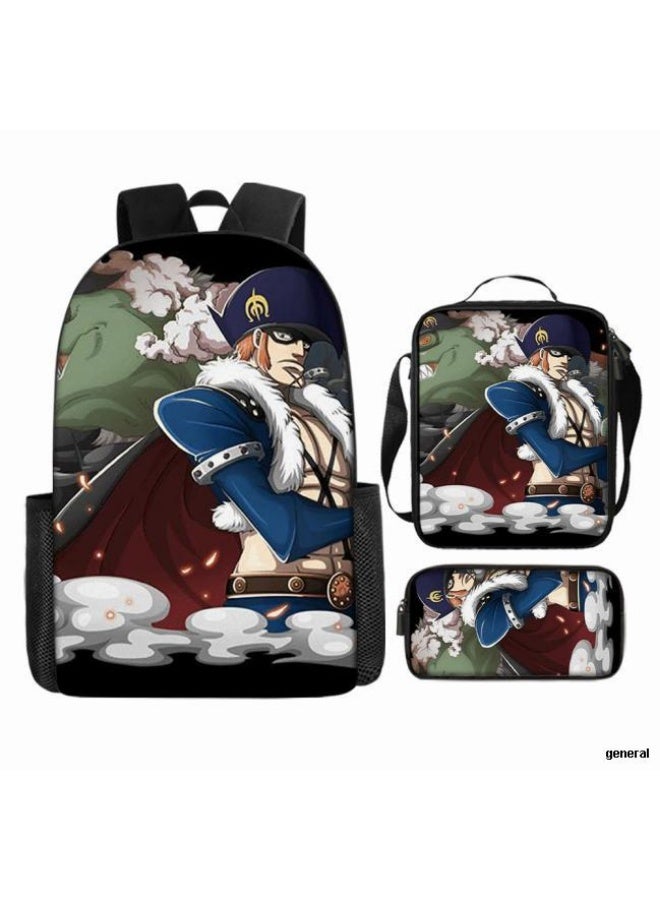 عام أحدث نموذج عالمي من الكرتون طباعة ثلاثة قطعة حقيبة مجموعة ( الطلاب ، الأطفال ، الأصدقاء ، نزهة ، تسلق الجبال ، الخ . ) - Image 1