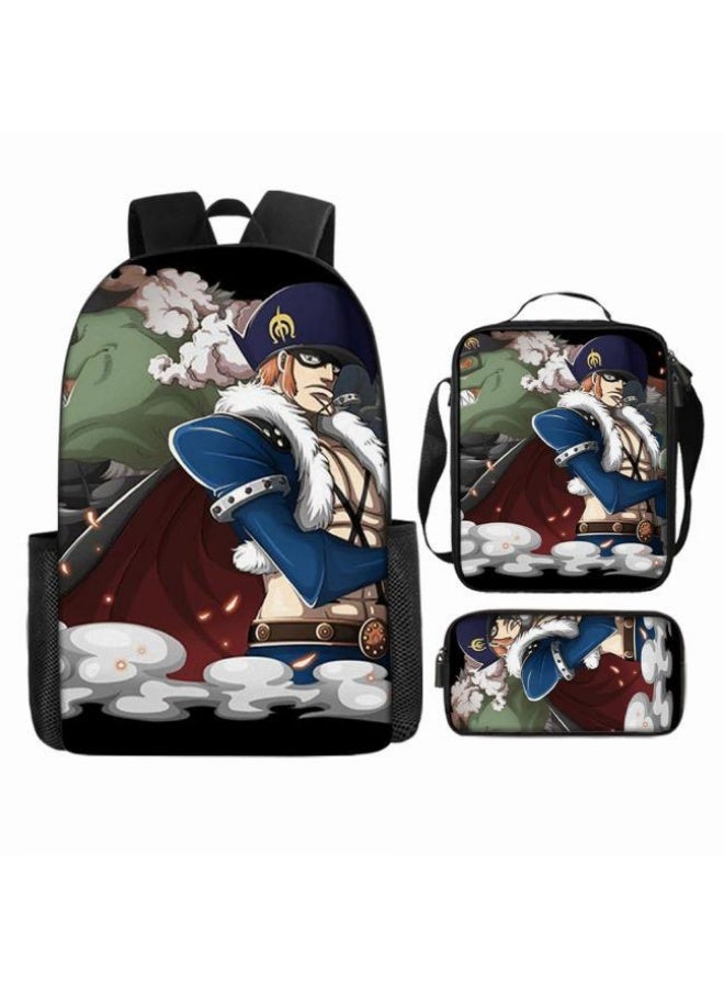 عام أحدث نموذج عالمي من الكرتون طباعة ثلاثة قطعة حقيبة مجموعة ( الطلاب ، الأطفال ، الأصدقاء ، نزهة ، تسلق الجبال ، الخ . ) - Image 2