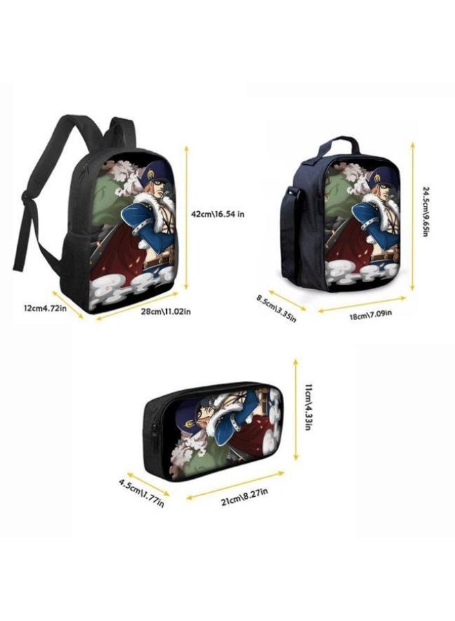 عام أحدث نموذج عالمي من الكرتون طباعة ثلاثة قطعة حقيبة مجموعة ( الطلاب ، الأطفال ، الأصدقاء ، نزهة ، تسلق الجبال ، الخ . ) - Image 3