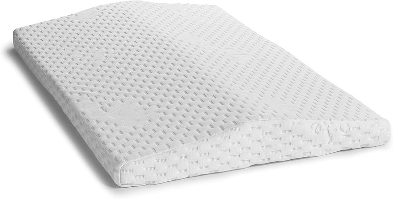 Luckam Lumbar Support Pillow, for Sleeping Memory Foam Pillow for Back Pain Relief, Side, Back and Stomach Sleepers, Triangle Wedge Bolster Pillow, Bed Rest Pillow, White, Standard - Image 1